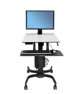 ErgoTron WorkFit-C, Single HD Mobile Sit-Stand Workstation              